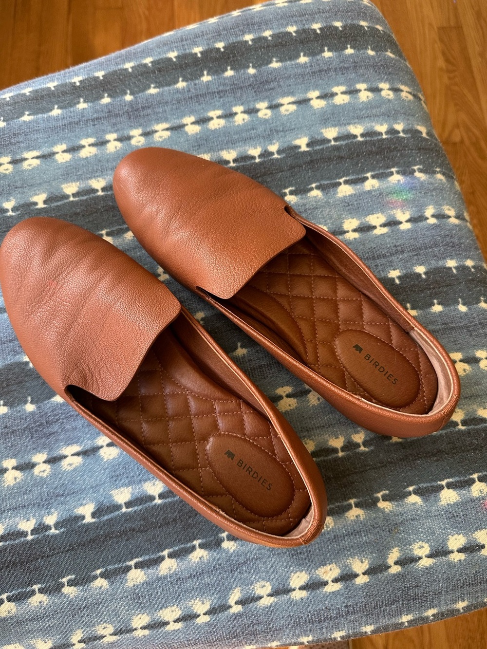 Birdies Women’s The Starling Leather Loafers in cognac